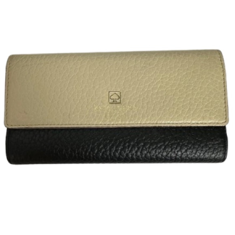 kate spade Cream and Black Pebbled Leather Crossbody with Matching Wallet - Picture 10 of 13